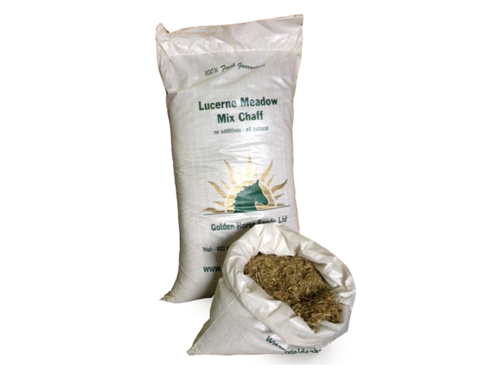 Golden Horse Lucerne/Meadow Chaff Products Animal Feed Barn